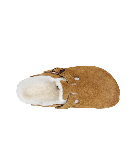 BIRKENSTOCK BOSTON SHEARLING MINK SUEDE LEATHER - immagine 3
