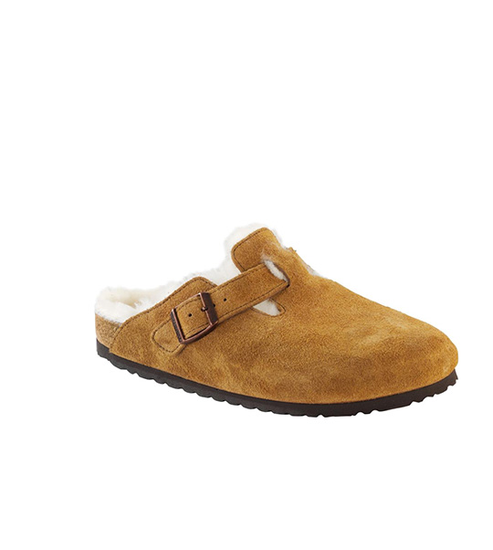 BIRKENSTOCK BOSTON SHEARLING MINK SUEDE LEATHER - immagine 2
