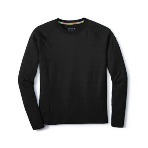 MAGLIA MANICA LUNGA 100% MERINO WOOL 250gr  BLACK UOMO