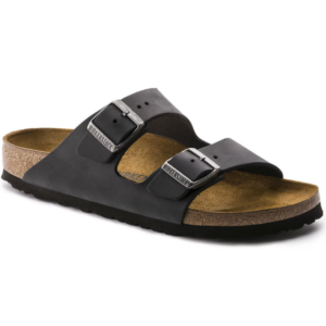 BIRKENSTOCK ARIZONA BLACK, OILED LEATHER