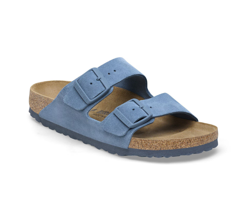 BIRKENSTOCK ARIZONA ELEMENTAL BLUE, SUEDE LEATHER
