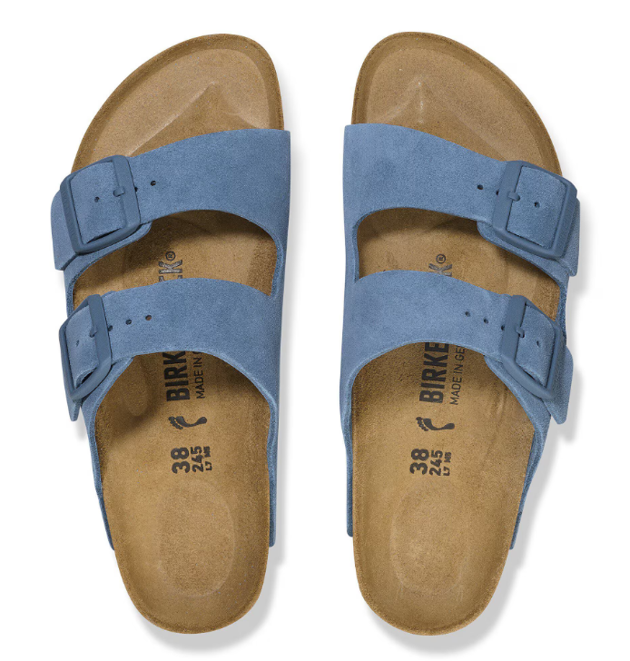 BIRKENSTOCK ARIZONA ELEMENTAL BLUE, SUEDE LEATHER - immagine 2