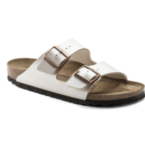 BIRKENSTOCK ARIZONA GRACEFUL PEARL WHITE, BIRKO FLOR