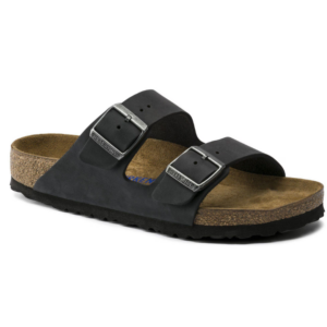 BIRKENSTOCK ARIZONA SFB BLACK OILED LEATHER