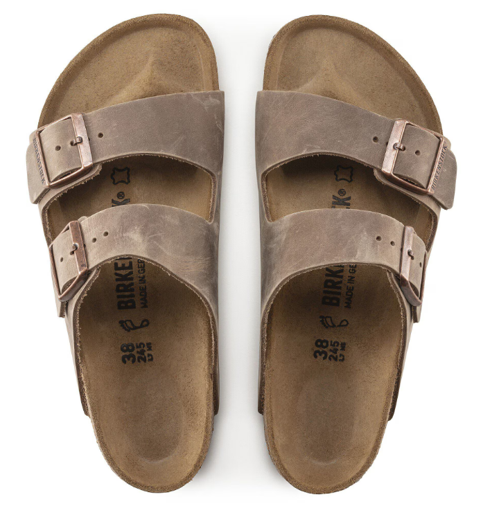 BIRKENSTOCK ARIZONA TABACCO BROWN, OILED LEATHER - immagine 2