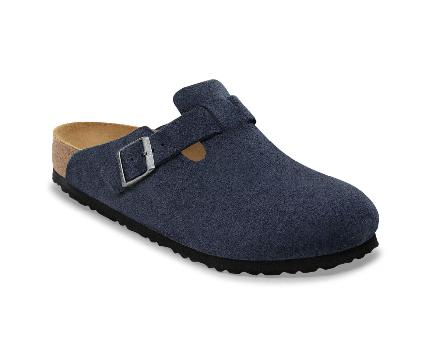 BIRKENSTOCK BOSTON NEW NAVY, SUEDE LATHER