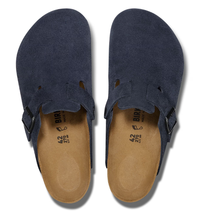 BIRKENSTOCK BOSTON NEW NAVY, SUEDE LATHER - immagine 2