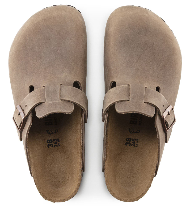 BIRKENSTOCK BOSTON TABACCO BROWN, OILED LEATHER - immagine 2