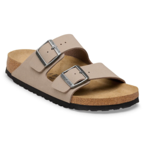 BIRKENSTOCK ARIZONA GRAY TAUPE, BIRKO-FLOR NUBUCK