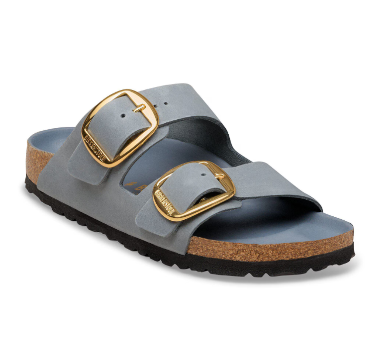 BIRKENSTOCK ARIZONA BIG BUCKLE BASALT GRAY, OILED LEATHER