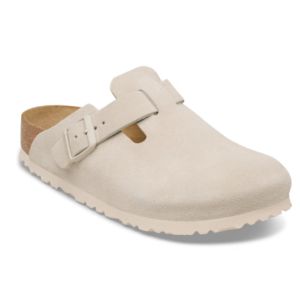 BIRKENSTOCK BOSTON OYSTER, SUEDE LEATHER