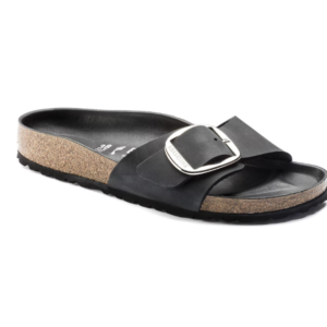 BIRKENSTOCK MADRID BIG BUCKLE BLACK, OILED LEATHER