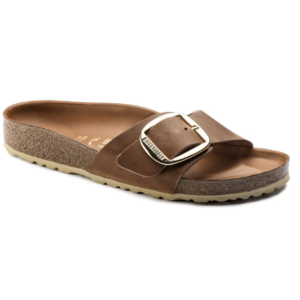 BIRKENSTOCK MADRID BIG BUCKLE COGNAC, OILED LEATHER