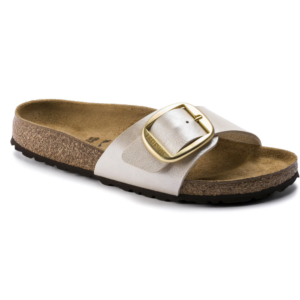BIRKENSTOCK MADRID BIG BUCKLE GRACEFUL PEARL WHITE, BIKO FLOR