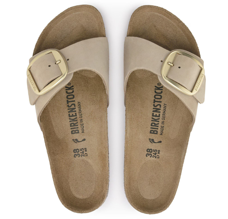 BIRKENSTOCK MADRID BIG BUCKLE SANDCASTLE, NUBUCK LEATHER - immagine 2