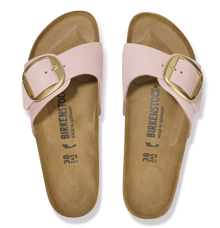 BIRKENSTOCK MADRID BIG BUCKLE SOFT PINK, NUBUCK - immagine 2